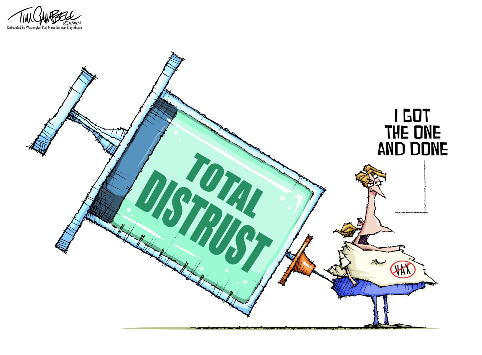 Tim Campbell cartoon